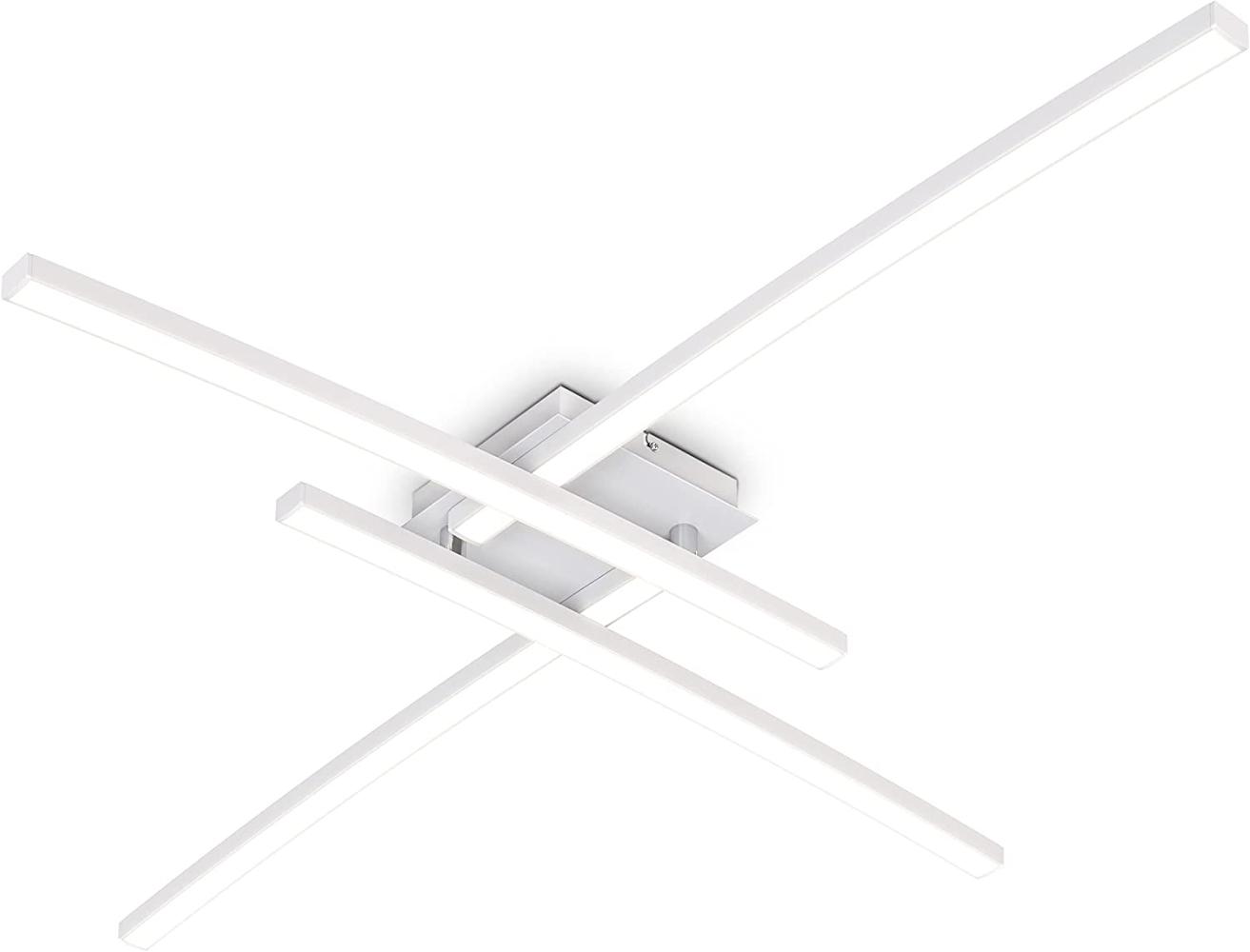 LED Deckenleuchte weiß schwenkbar Deckenlampe 20W warmweiß modern Flur Küche Bild 1
