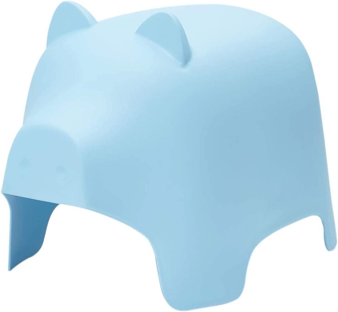 SoBuy 'Schwein' Kindehocker blau Bild 1