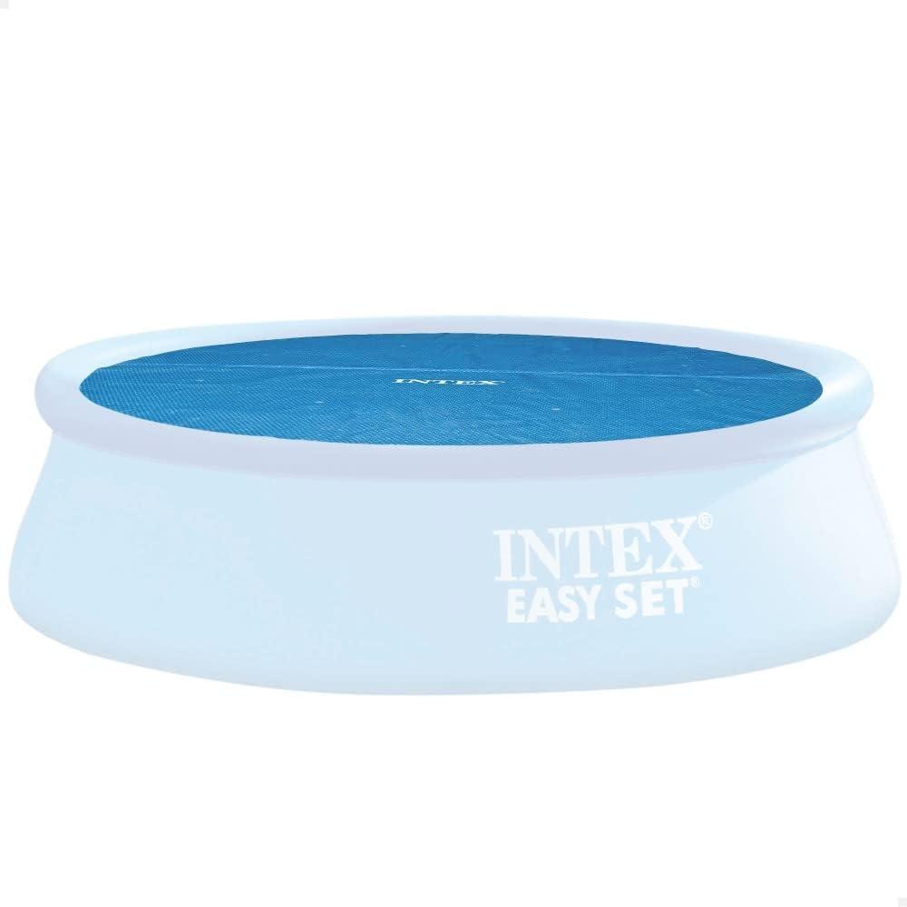 Intex 28010 Pool-Solarabdeckung Überirdischer Pool Aufblasbarer Pool Rund Blau Polyethylen 2 06 m Bild 1