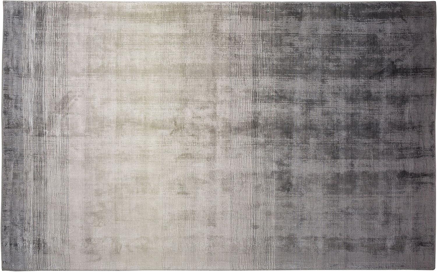 Teppich hellgrau-dunkelgrau 140 x 200 cm Kurzflor ERCIS Bild 1