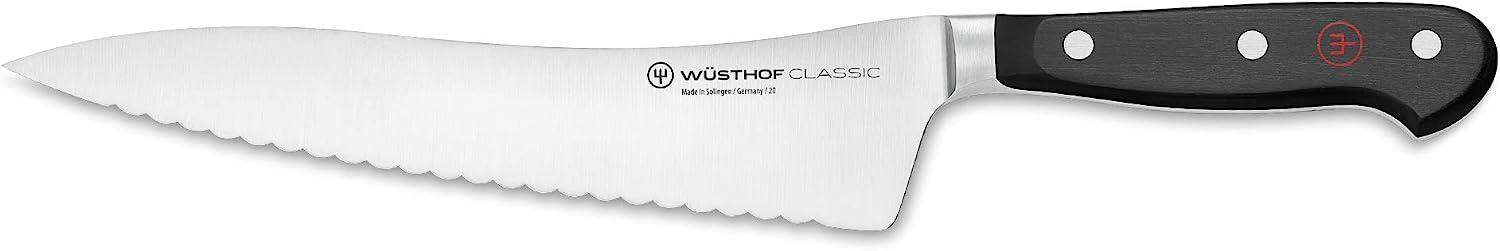 Wüsthof Brotmesser, Classic (1040103920), 20 cm Klingenlänge, geschmiedet, rostfreier Edelstahl, sehr scharfes Messer mit Wellenschliff Bild 1