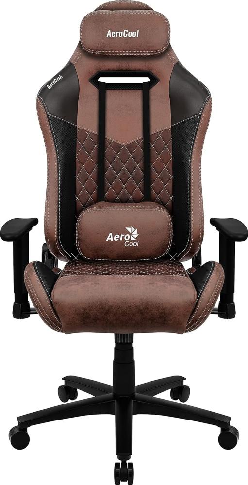 Aerocool DUKE, Gaming-Stuhl, AeroSuede Atmungsaktiv, Verstellbare Rückenlehne, Rot Bild 1