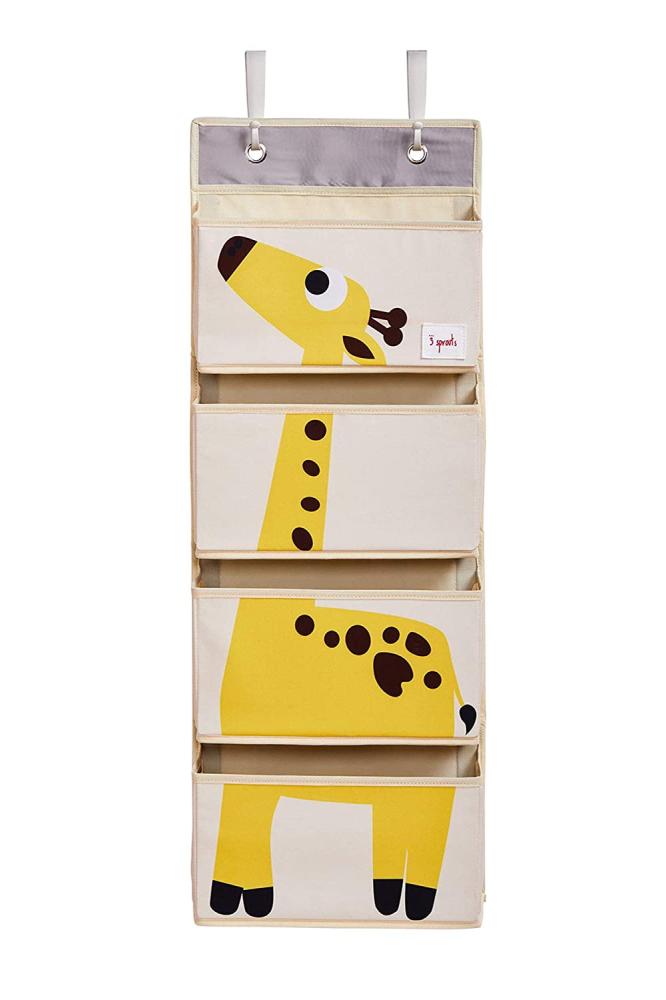 Aufbewahrung im Kinderzimmer, Wand - Utensilo, \"Giraffe\", 94 x 35,5 cm, von 3 sprouts Bild 1