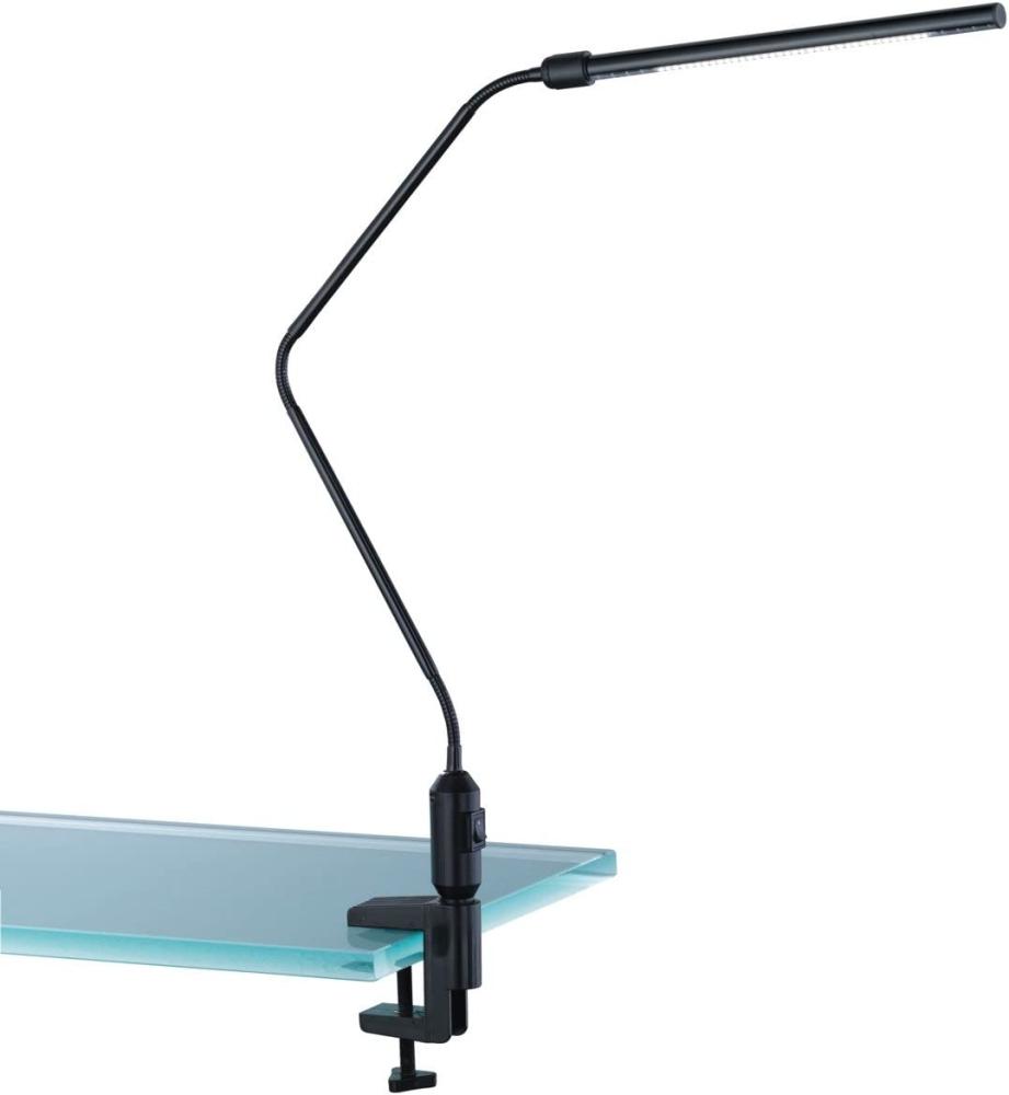 LED Klemmleuchte, mit Fuß, schwarz, flexibel, H 64,5 cm Bild 1