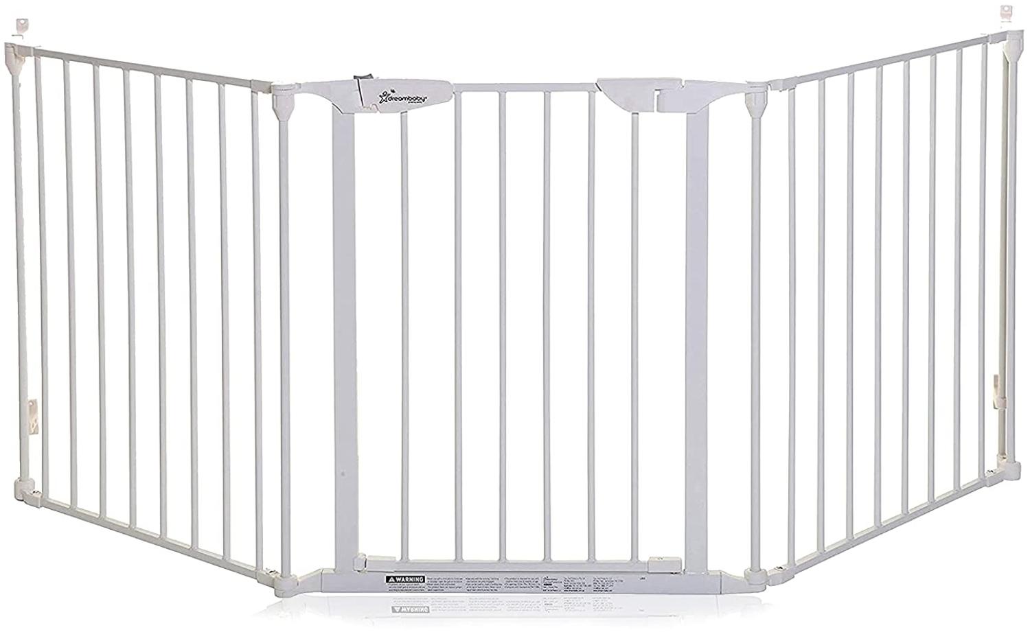 Dreambaby F2022BB Newport 3 Panel Adapta-Gate Türschutzgitter / Kaminschutzgitter (passend 85,5-200cm) weiß Bild 1