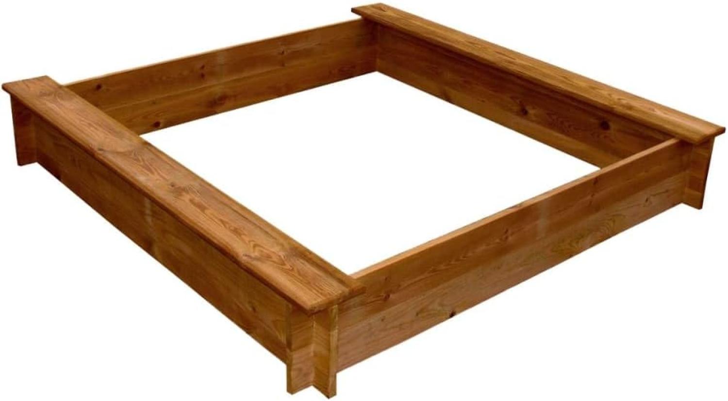 Sandkasten Holz Quadratisch Bild 1