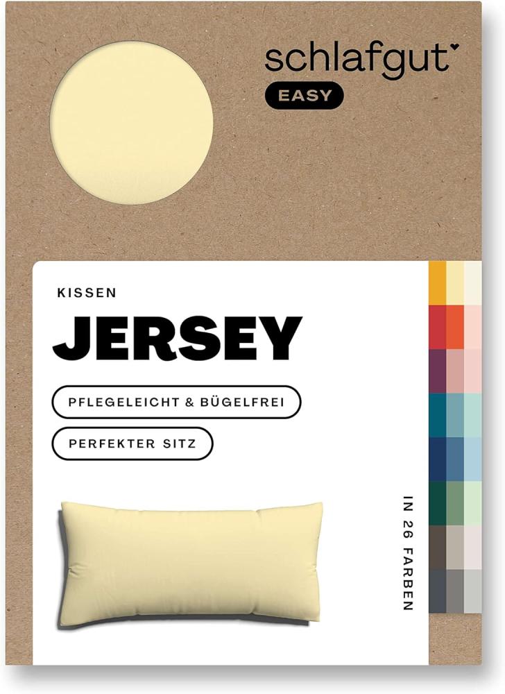 Schlafgut Kissenbezug EASY Jersey | Kissenbezug einzeln 40x80 cm | yellow-mid Bild 1