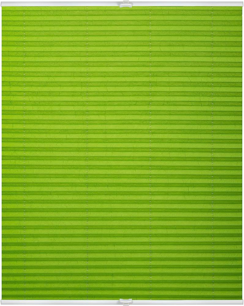 Lichtblick Plissee Klemmfix, ohne Bohren, verspannt, grün, 130 x 75 x 3 cm Bild 1