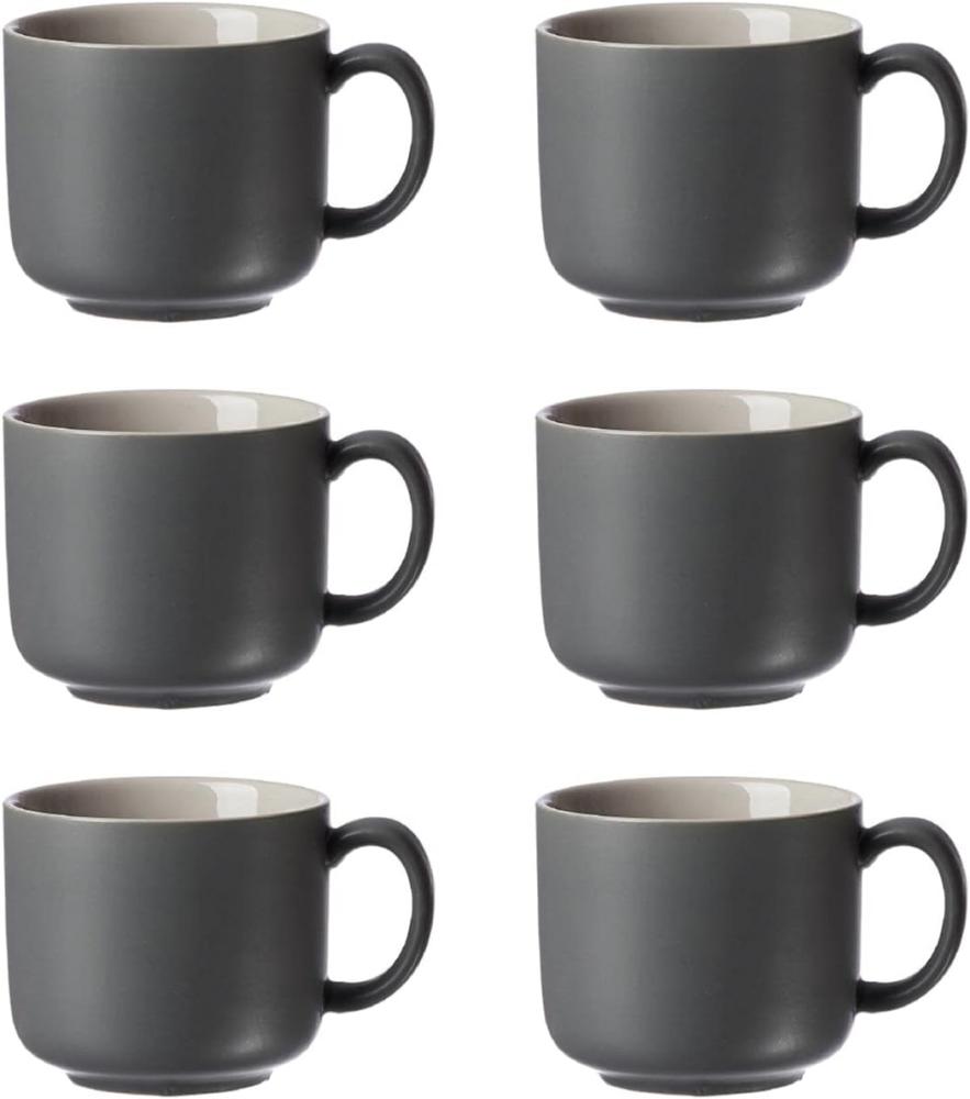 Ritzenhoff & Breker JASPER Kaffeetasse 240 ml grau 6er Set Bild 1