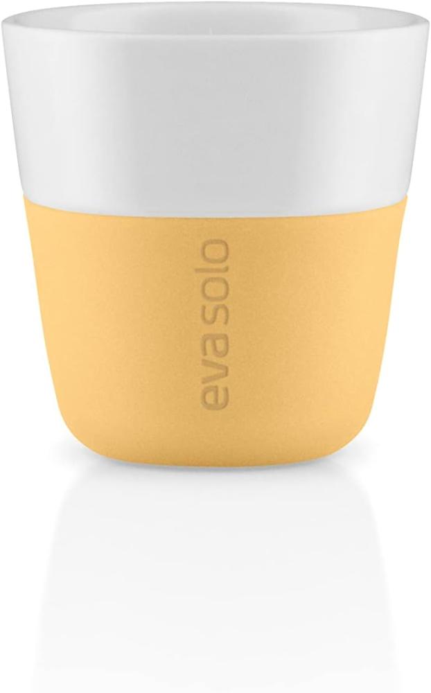 Eva Solo Espresso-Becher Golden Sand, 2er Set, Espressotasse, Kaffee Becher, Porzellan / Silikon, 80 ml, 501123 Bild 1