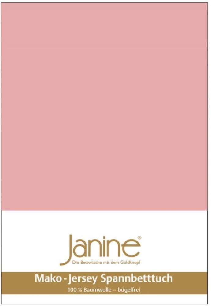 Janine Spannbetttuch 5007 Mako Jersey 90/190 bis 100/200 cm zartmauve Fb. 31 Bild 1