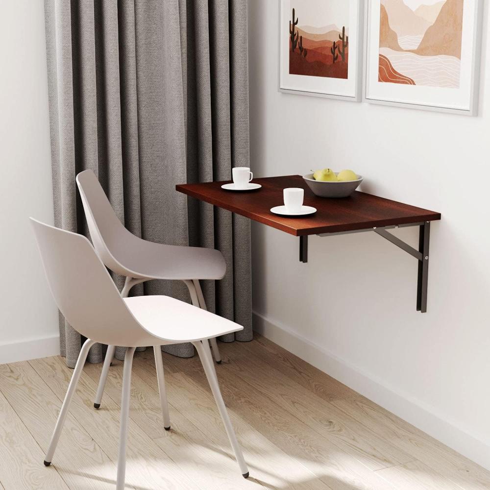mikon 60x50 | Wandklapptisch Klapptisch Wandtisch Küchentisch Schreibtisch Kindertisch | WALNUSS Bild 1