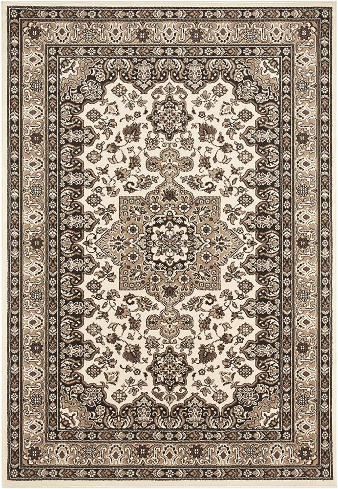 Orientalischer Kurzflor Teppich Parun Täbriz Ivory Beige - 200x290x0,9cm Bild 1
