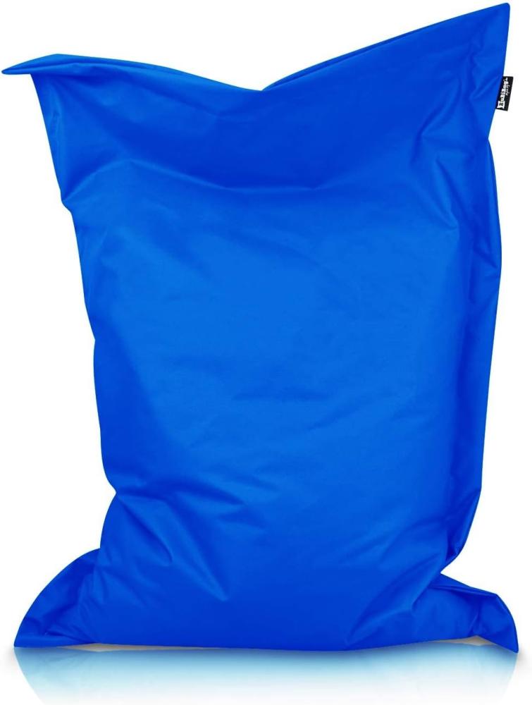 BuBiBag XXL Sitzsack, Outdoor Sitzsäcke für Kinder und Erwachsene, Bodenkissen Beanbag Fatboy wetterfest (Blau 170x145cm) Bild 1