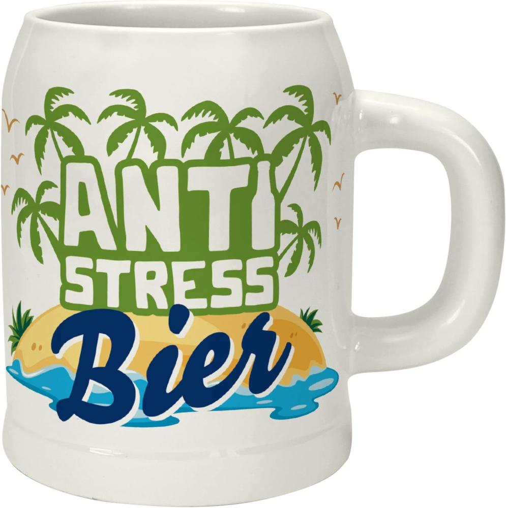 GRUSS & CO 47227 Bierkrug Anti Stress Bier, Porzellan 60 cl Bild 1