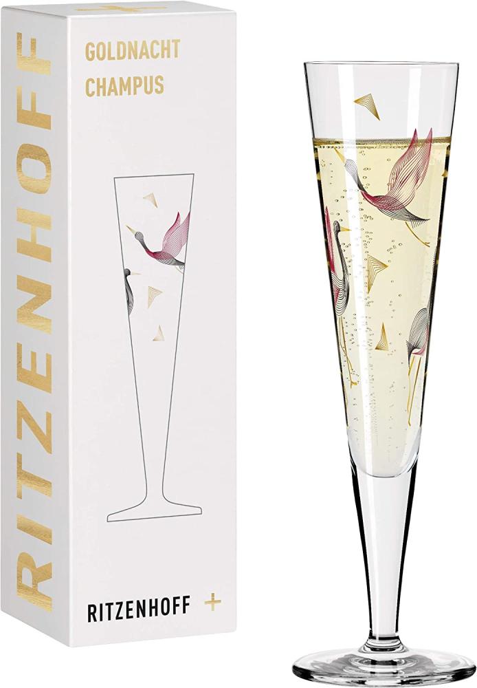 Ritzenhoff 1071015 Champagnerglas #15 GOLDNACHT Christine Kordes 2021 Bild 1