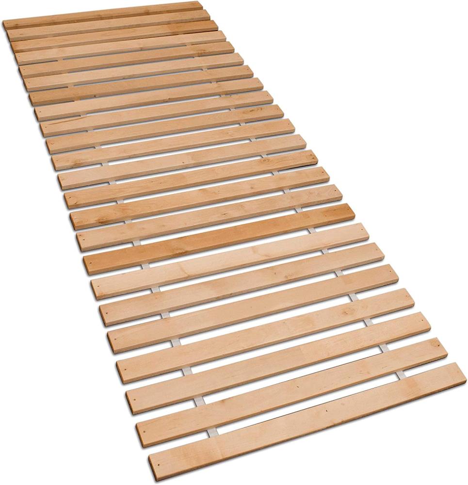 Betten-ABC Premium Rollrost, Stabiles Erlenholz, mit 23 Leisten und Befestigungsschrauben Größe 90x200 Bild 1