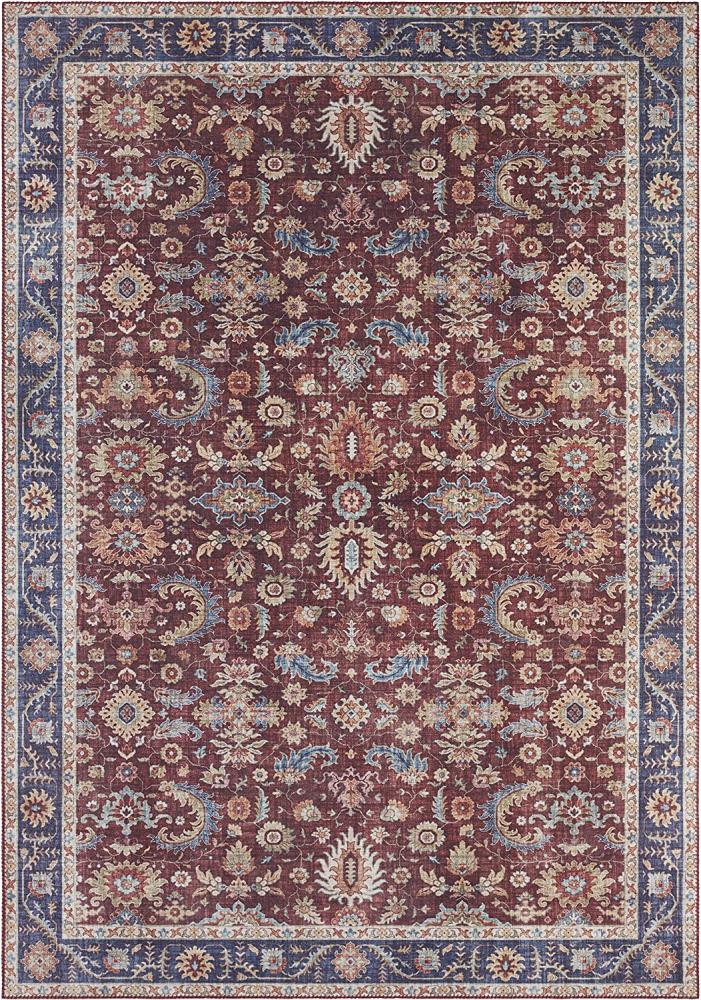 Vintage Teppich Vivana Bordeaux Rot - 120x160x0,5cm Bild 1