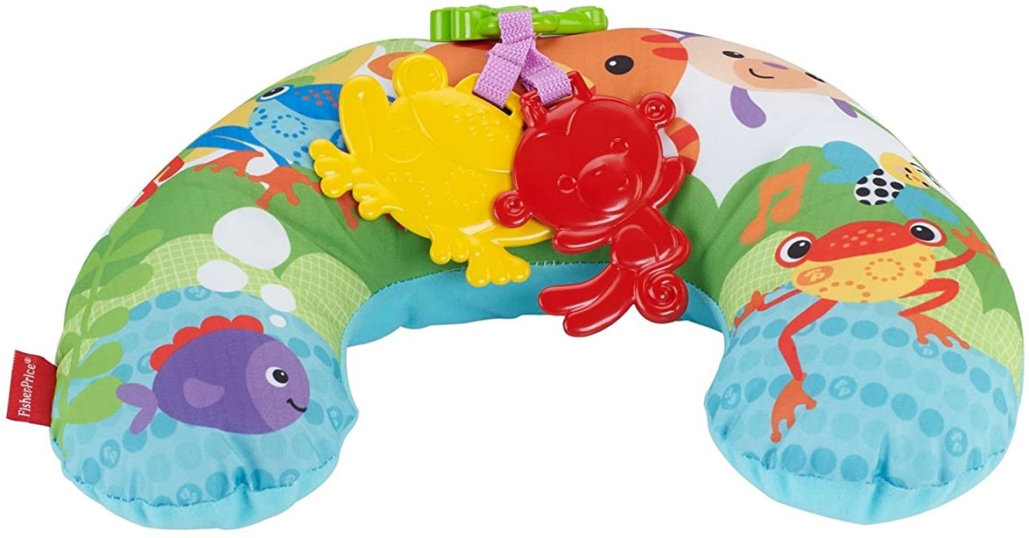 Fisher-Price CDR52 - Rainforest Spielkissen, mit abnehmbaren Spielzeugen und Musik, Babyerstausstattung, ab 0 Monaten Bild 1