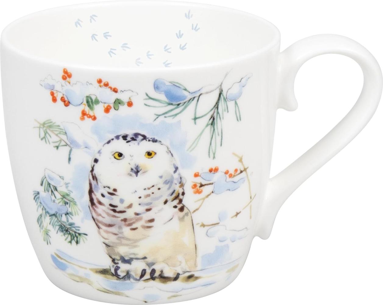KÖNITZ Becher WINTER ANIMALS - Owl - 450 ml aus Bone China Porzellan Design / Victoria Lowe Bild 1