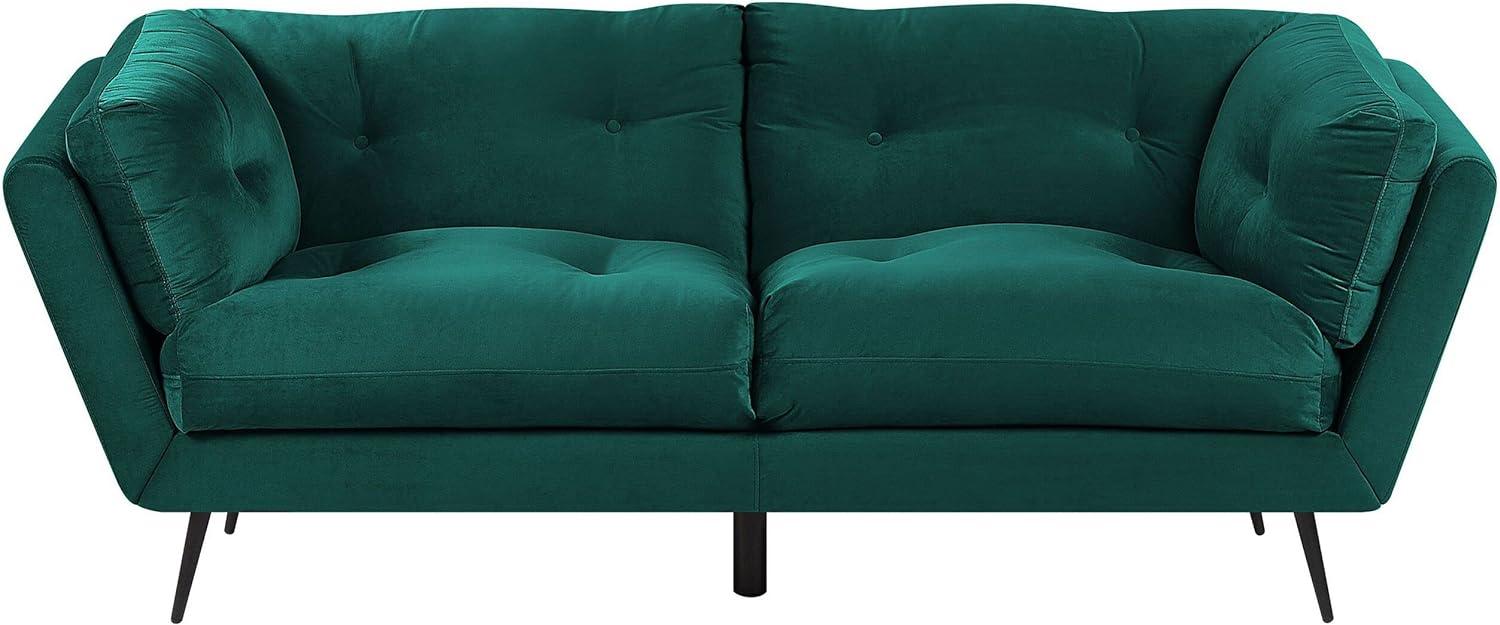 3-Sitzer Sofa Samtstoff smaragdgrün LENVIK Bild 1