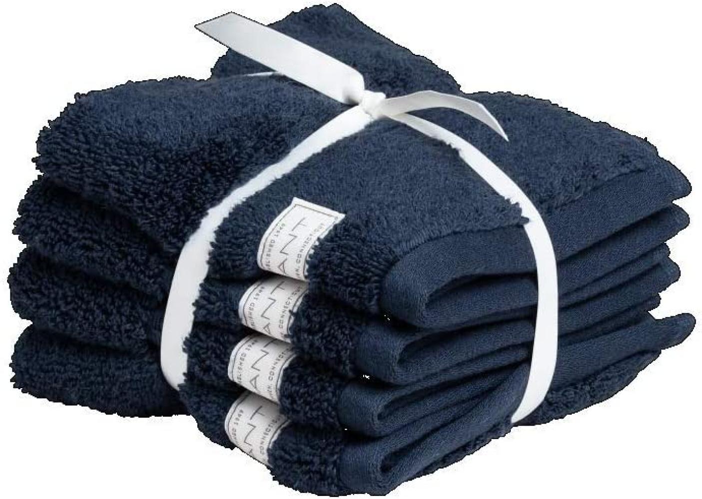 Gant Home Seifentuch Set Gesichtstücher Premium Towel Sateen Blue (30x30cm) (4-teilig) 852007201-431 Bild 1