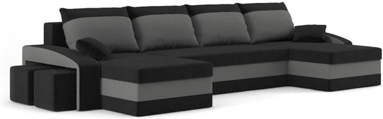 Sofa mit Schlaffunktion in U-Form EVELYN 3,325x75x140,haiti 17/haiti 14, links Bild 1