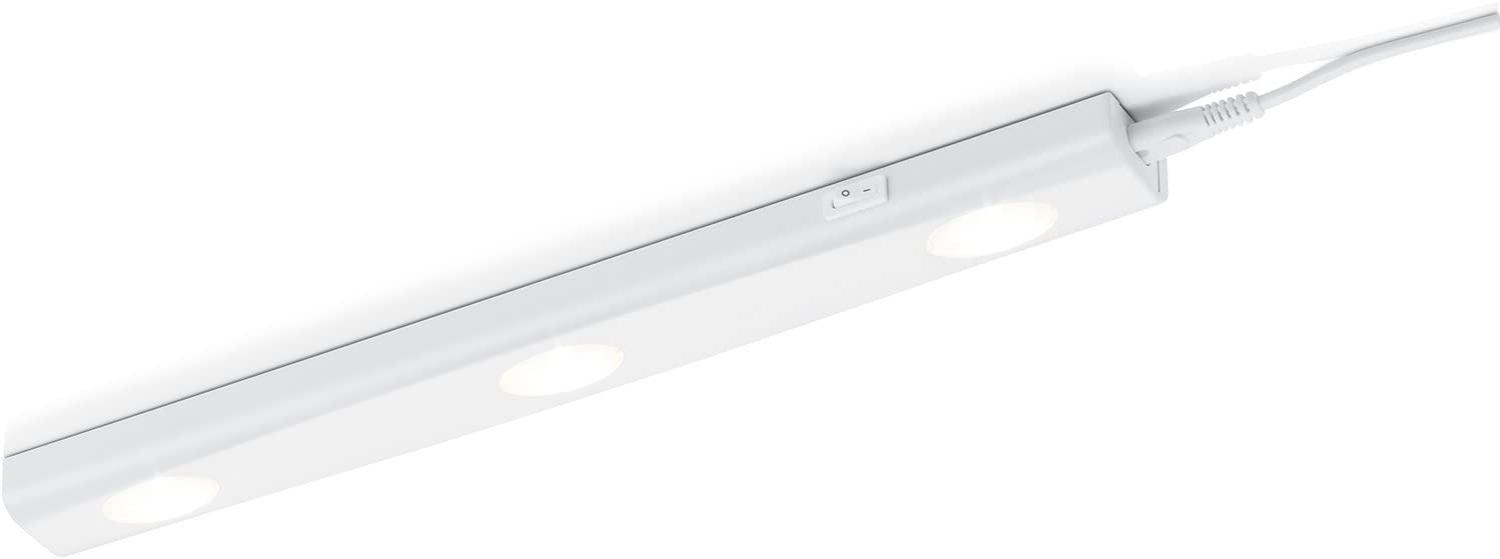 LED Unterbauleuchte ARAGON Weiß flach mit Schalter & 230V Direktanschluss, 40cm Bild 1