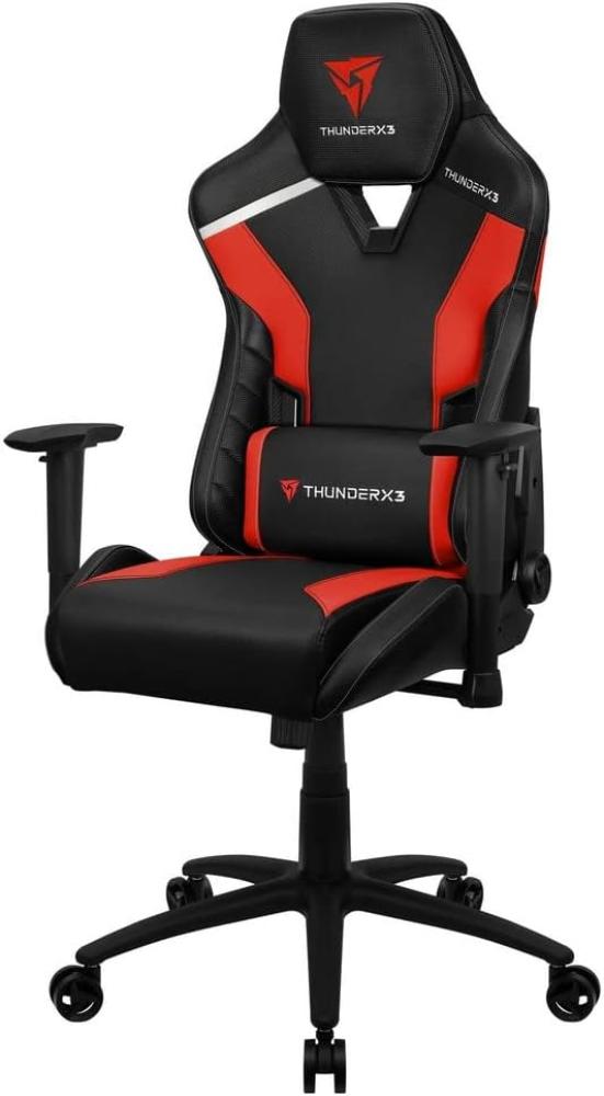 ThunderX3 TC3BR, Ergonomischer Gaming-Stuhl, gepolsterte Kissen, Air Tech, Rot Bild 1