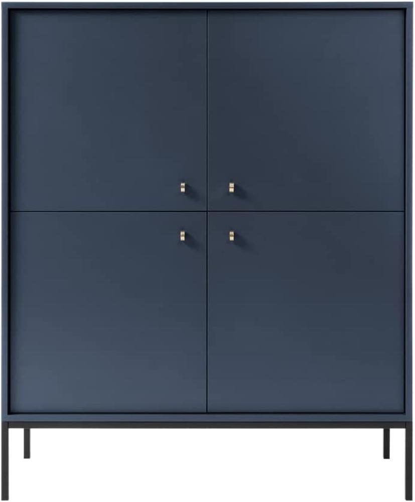 Selsey (Marineblau) MONNE-Vertikale Kommode, 125,5 cm x 103,5 cm x 39 cm Bild 1