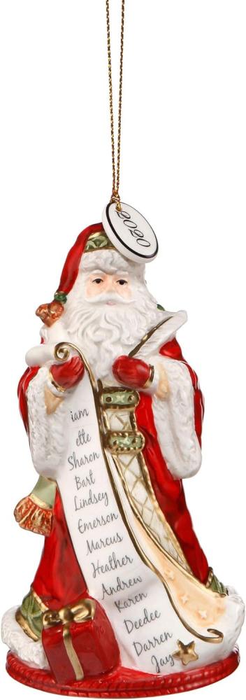 Goebel Figur Jahresglocke Santa 2020, Fitz & Floyd, Weihnachten, Steingut, Bunt, 51001321 Bild 1