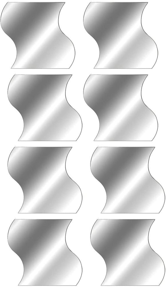 8er Spiegelfliesen Wellenform je 19,7x19,7cm Bild 1