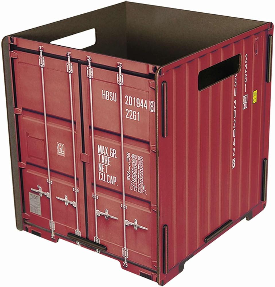 Werkhaus - Papierkorb "Container" Rot CO1032 Mülleimer Abfalleimer Papierkörbe Bild 1