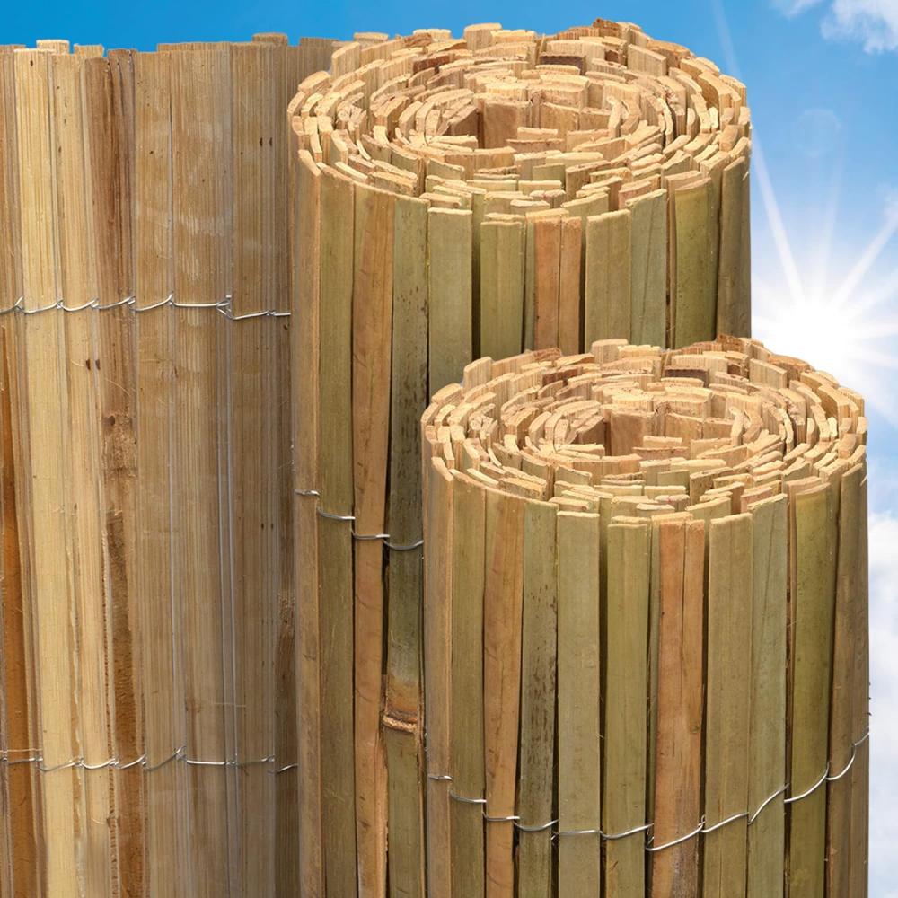 Sol Royal Bambus Sichtschutz SolVision B89 100x600 cm – FSC® Bambusmatte als Wind- & Blickschutz für Garten & Balkon – Robuster Natursichtschutz aus natürlichem Bambus Witterungsbeständig Bild 1