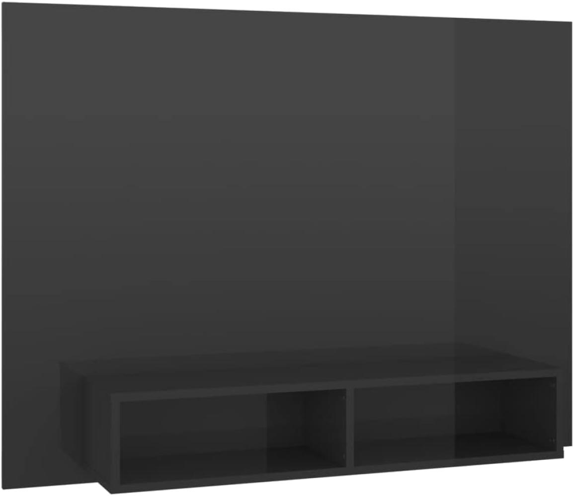TV-Wandschrank Hochglanz-Grau 120x23,5x90 cm Spanplatte [808277] Bild 1