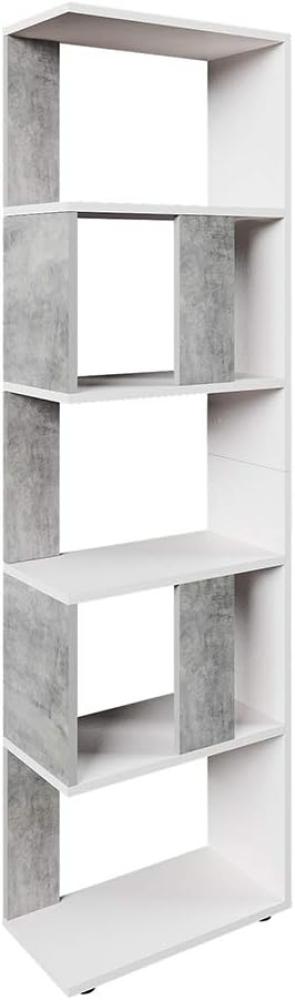 Vicco Raumteiler Bücherregal, 5 Fächer, Grau, 45 cm Bild 1