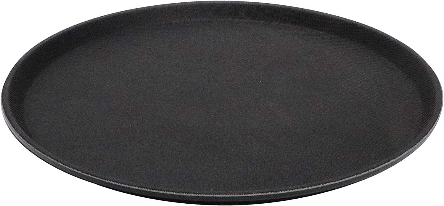 APS Serviertablett GASTRO, Durchmesser: 405 mm, schwarz Höhe: 20 mm, aus glasfaserverstärktem Kunststoff, - 1 Stück (549) Bild 1
