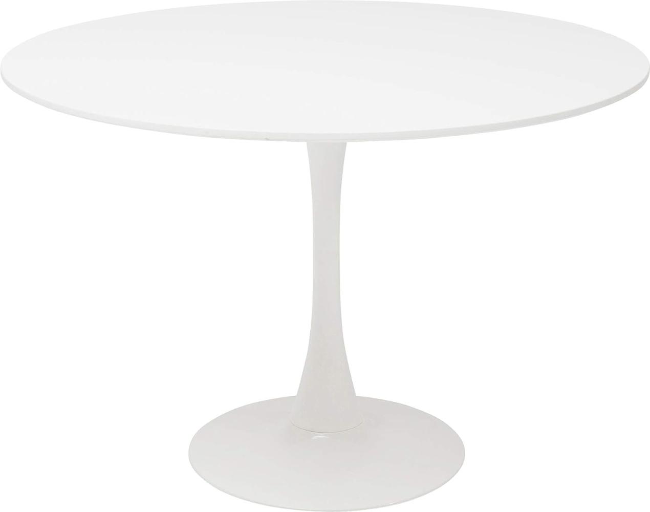 Kare Design Tisch Schickeria Weiß Ø110, 74x110x110cm Bild 1