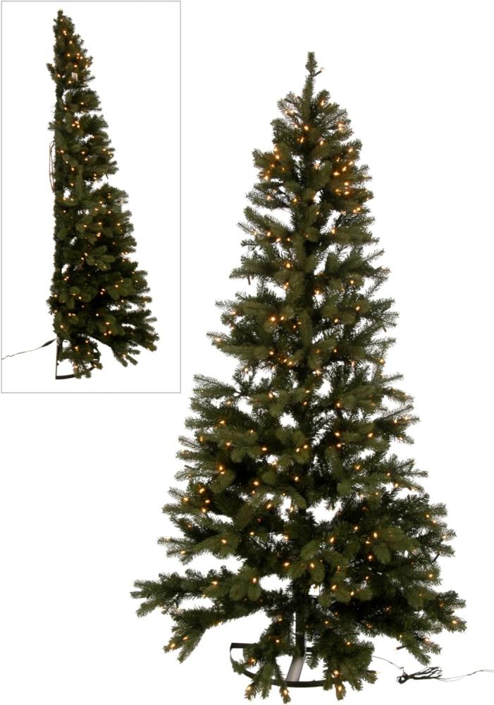 Halber Weihnachtsbaum für die Wand mit Beleuchtung (225 cm) Bild 1
