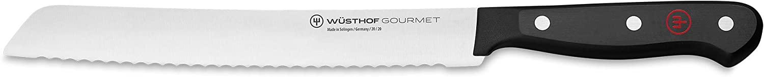 Wüsthof Brotmesser, Gourmet (1025045720), 20 cm Klinge mit Wellenschliff, Edelstahl, rostfrei, für Spülmaschine, sehr scharfes Sägemesser Bild 1