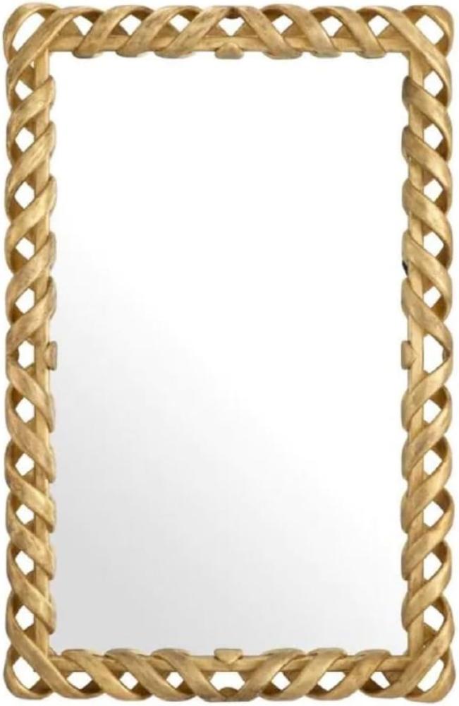 Casa Padrino Luxus Mahagoni Spiegel Antik Gold H. 141 cm Bild 1
