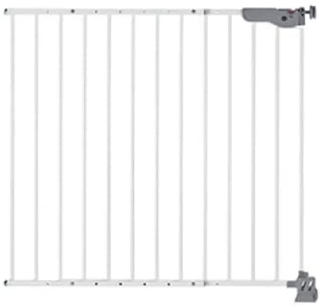reer 'T-GATE' Türgitter und Treppengitter, für Türbreiten 77 - 104 cm, zum Klemmen oder Schrauben, Metall, Weiß Bild 1