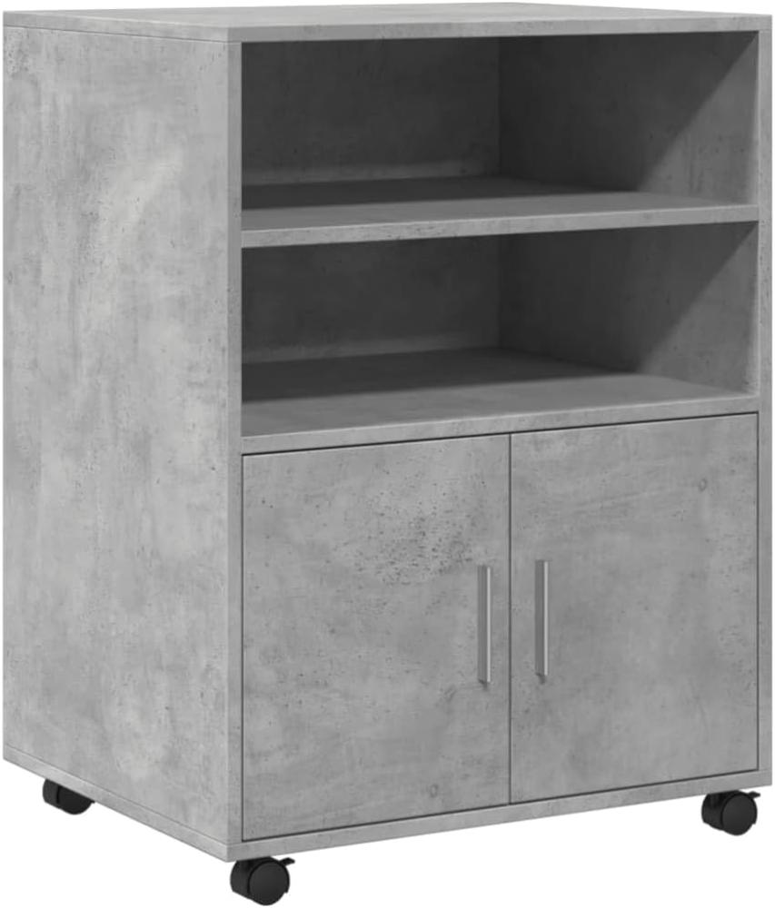 Rollschrank Betongrau 60x48x81 cm Holzwerkstoff 853167 Bild 1