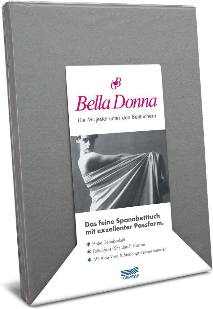 Formesse Bella-Donna Jersey Spannbettlaken | 120x200 - 130x220 cm | hellanthrazit Bild 1