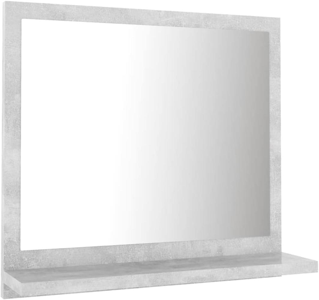 vidaXL Badspiegel Grau 100x10,5x37 cm Spanplatte Bild 1