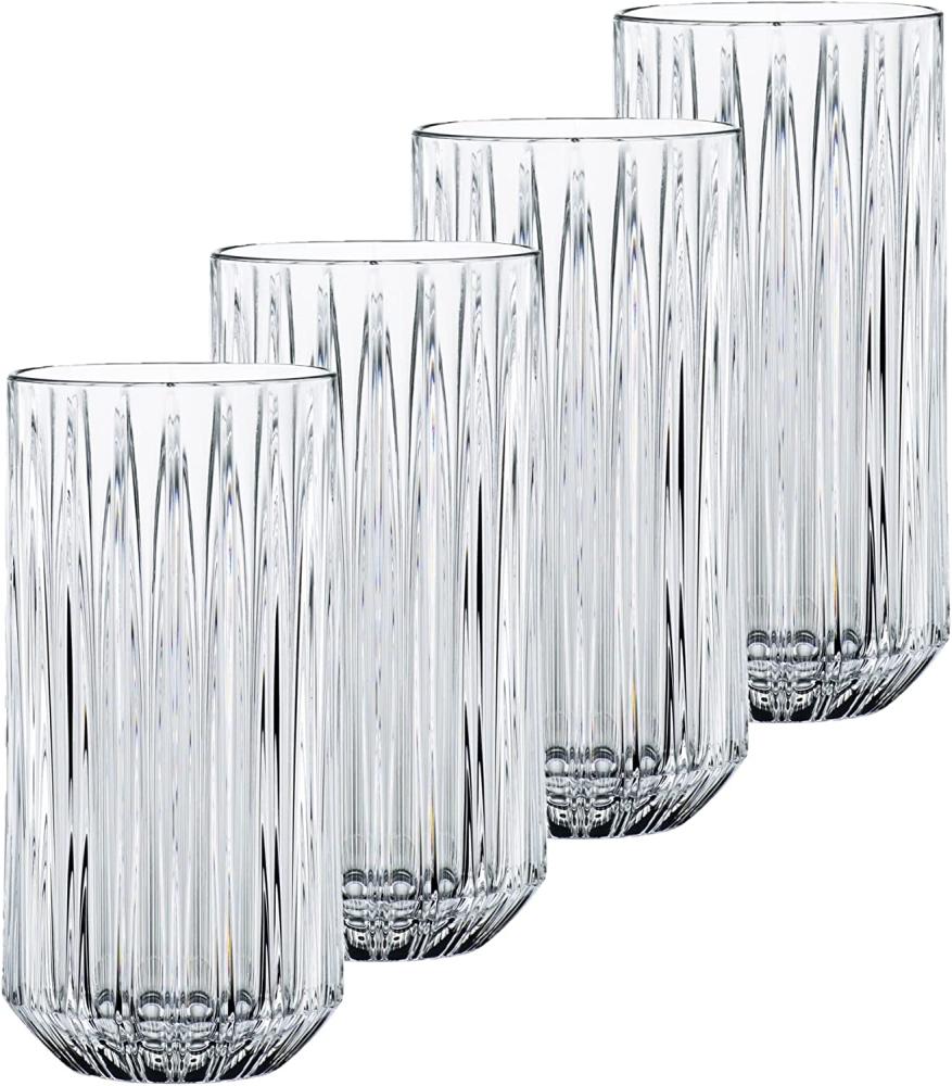 Nachtmann Jules Longdrink, 4er Set, Longdrinkglas, Trinkglas, Cocktailglas, Kristallglas, 375 ml, 101980 Bild 1