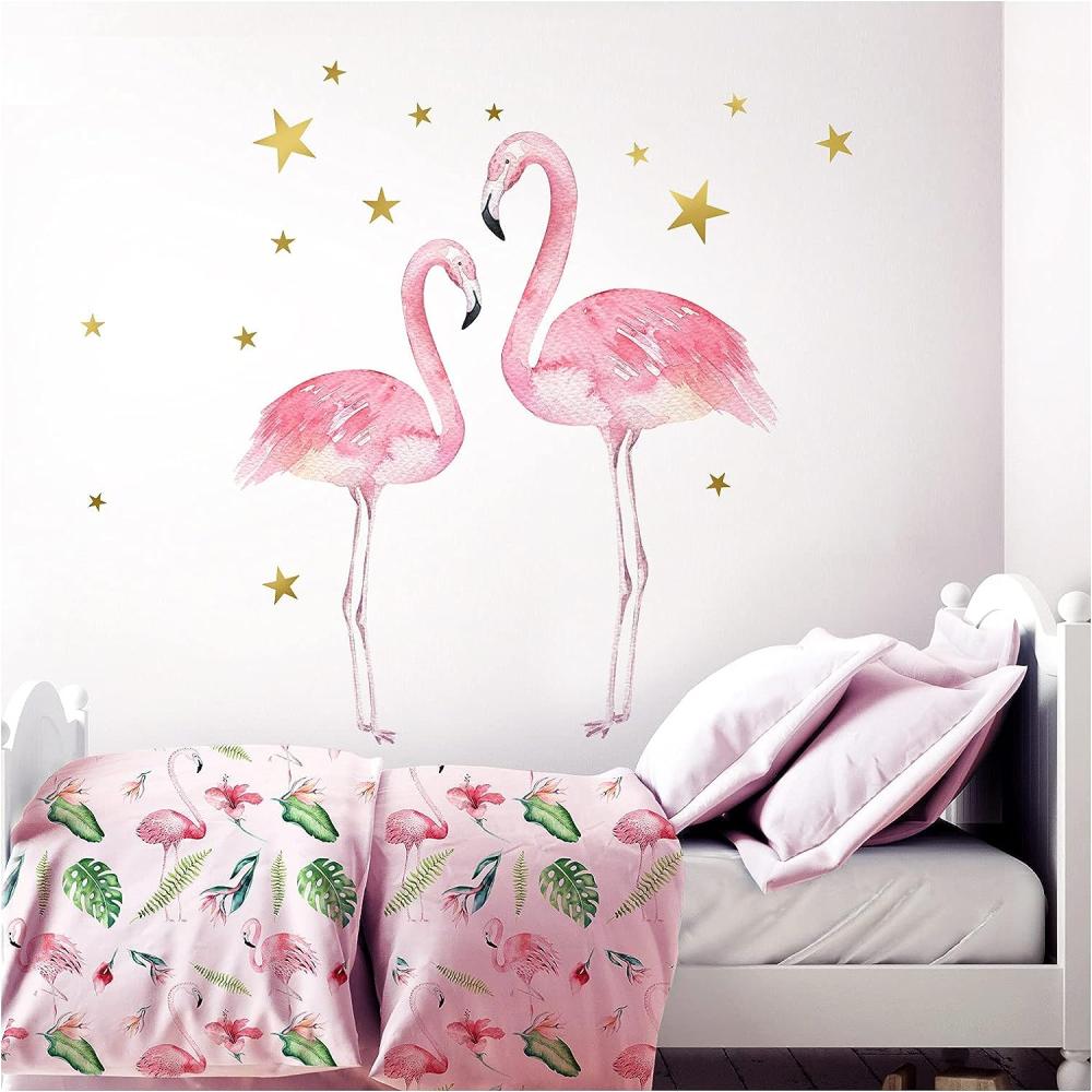 Little Deco '2 Flamingos' Aufkleber 82 x 53 cm (BxH) Bild 1