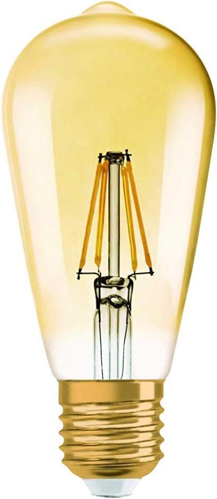 Osram LED-Lampe vintage 1906 led edison 7w/824 (54w) e27 gold - dimmab E27 Bild 1