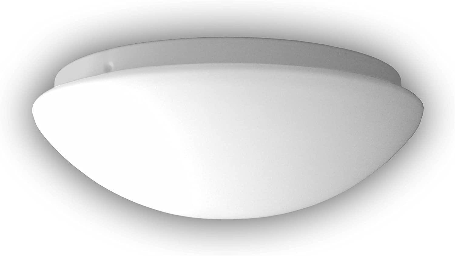 LED-Deckenleuchte Deckenschale rund, Ø 25cm Opalglas matt, Nurglasleuchte Bild 1