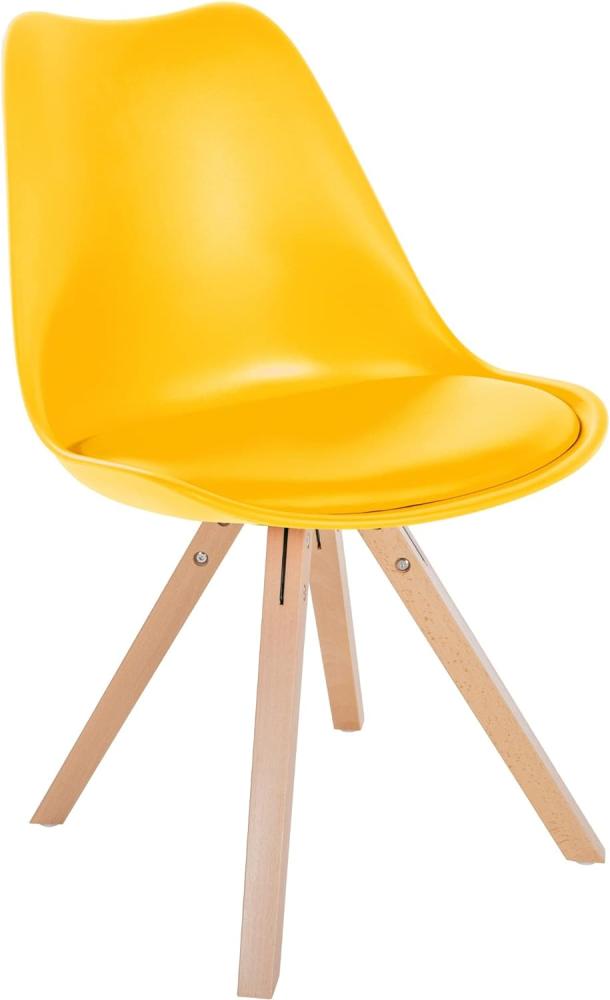 Stuhl Sofia Kunststoff Square (Farbe: gelb) Bild 1